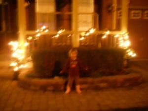 Yes, I apologize for the blurry photo, but as you can see I am not aloud outside by myself for even two seconds to take a picture.